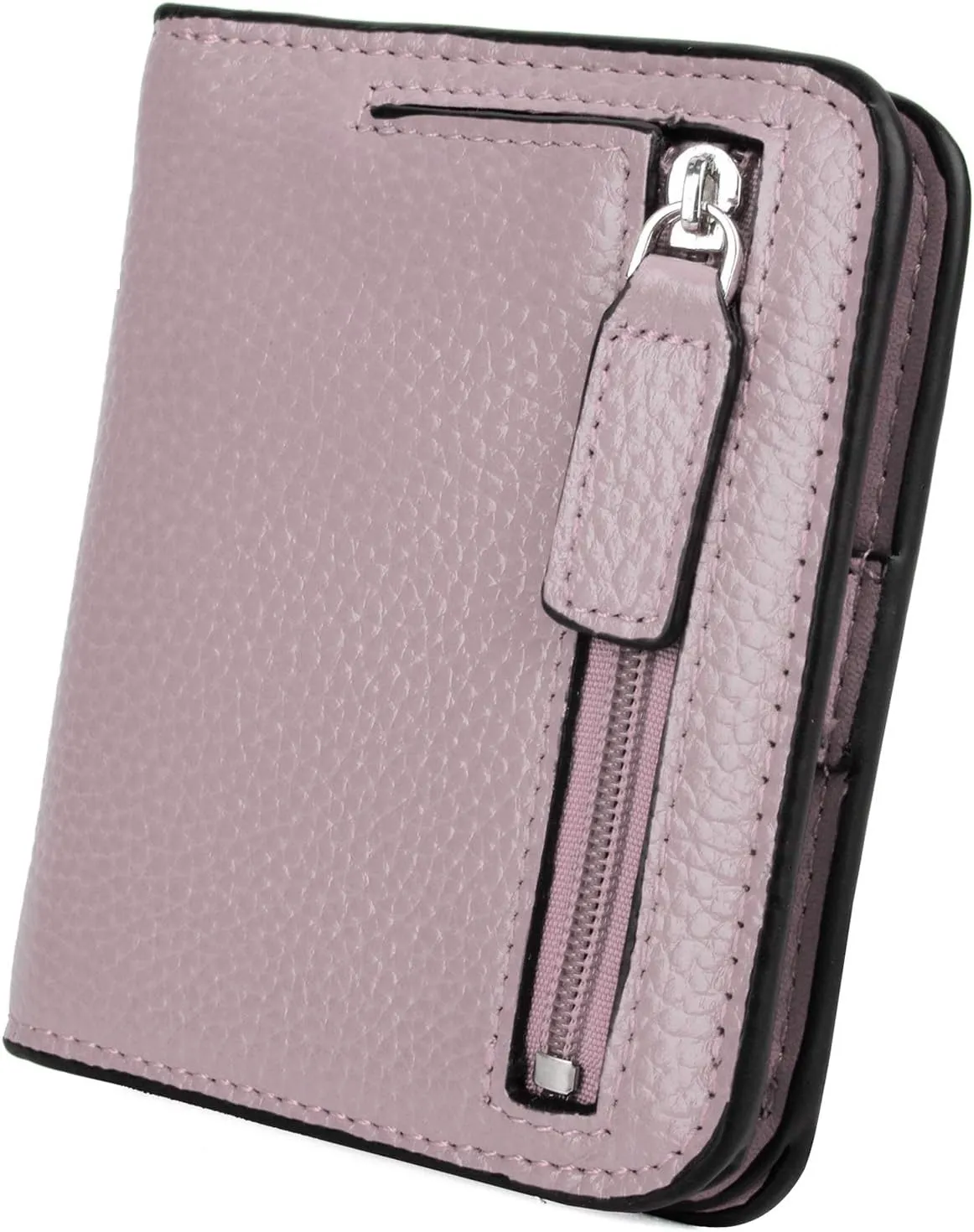 YALUXE Genuine Leather Small Wallets for Women Ladies Mini Coin Purse Cash Card Holder RFID Protected Compact Thin Pocket Size