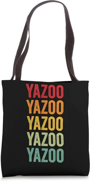 Yazoo County, Mississippi, Rainbow Text Design Tote Bag