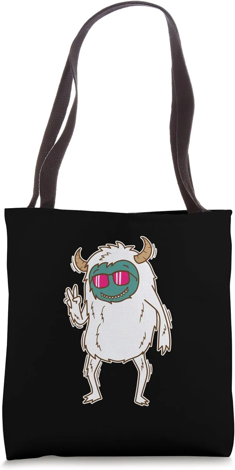 Yeti Snowman Peace Tote Bag