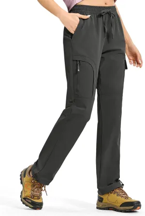 YSENTO Womens Cargo Pants Lightweight Water Resistant Quick Dry Camping Travel Hiking Pants with Pockets