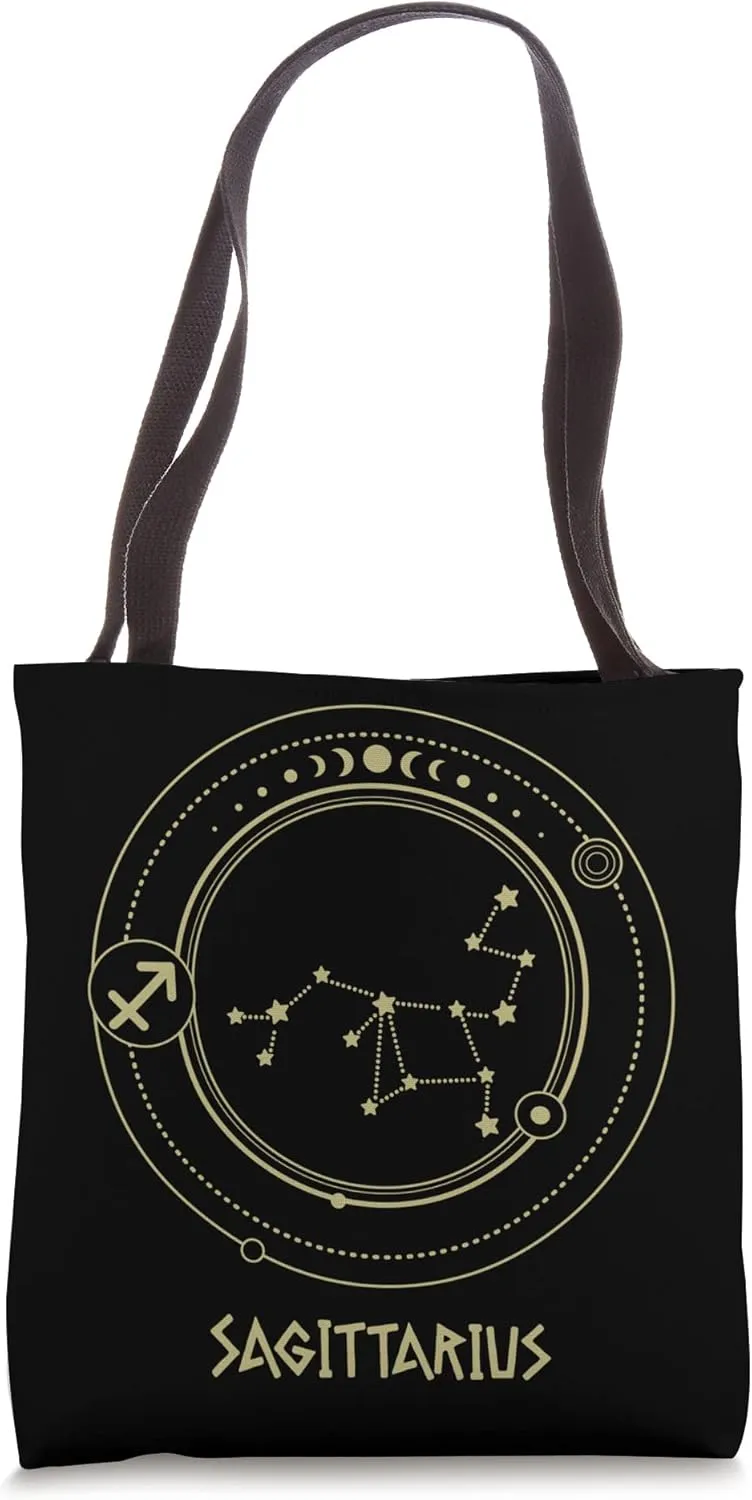 Zodiac Sign Constellation Sagittarius Astrology Astronomy Tote Bag