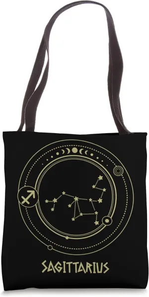 Zodiac Sign Constellation Sagittarius Astrology Astronomy Tote Bag